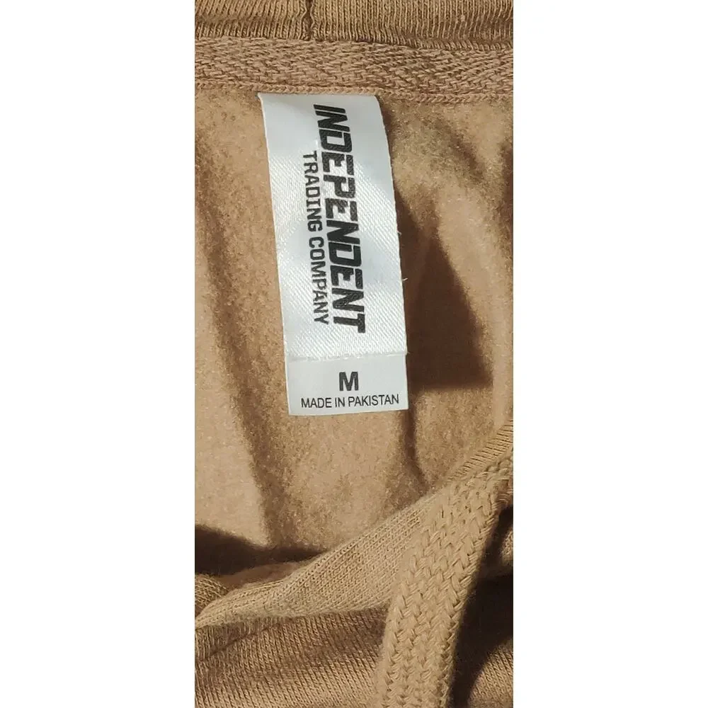 Independent Recibid de Luz de Cristo Tan Sweatshirt Sz M Streetwear Athlesiure - Picture 3 of 5